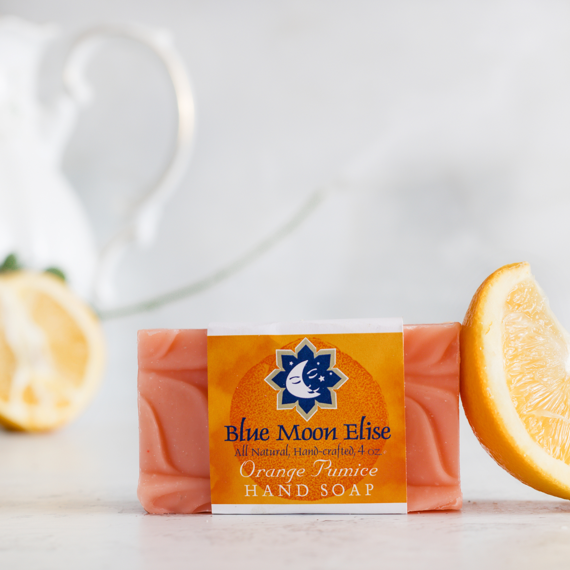 Orange Pumice handmade soap